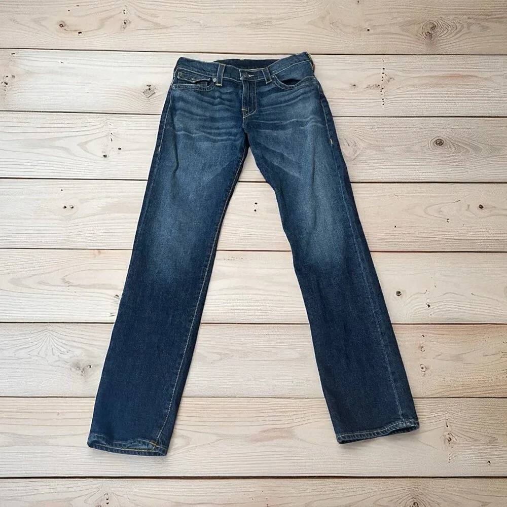 True Religion Geno Jeans Relaxed Slim Fit Stretch W32 L33 Mens